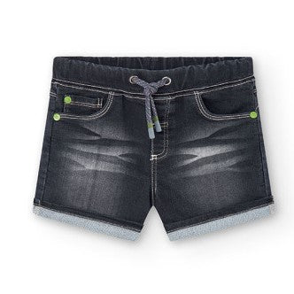 Bermuda bambino nera in Jeans