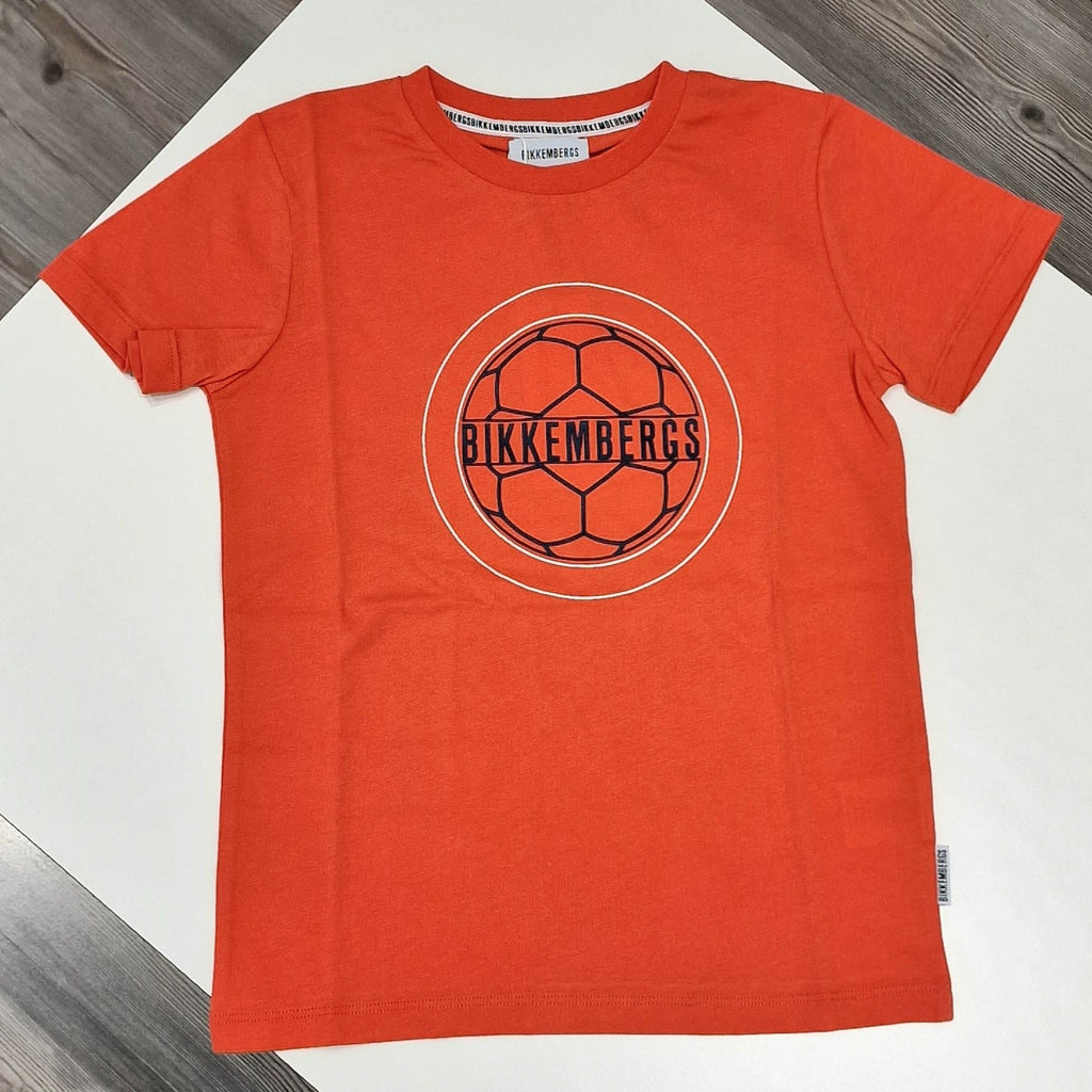 T-shirt bambino stampa pallone Bikkembergs