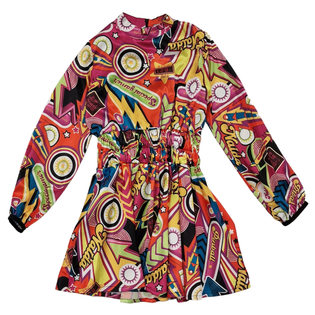 Vestito bambina fantasia flipper colorati