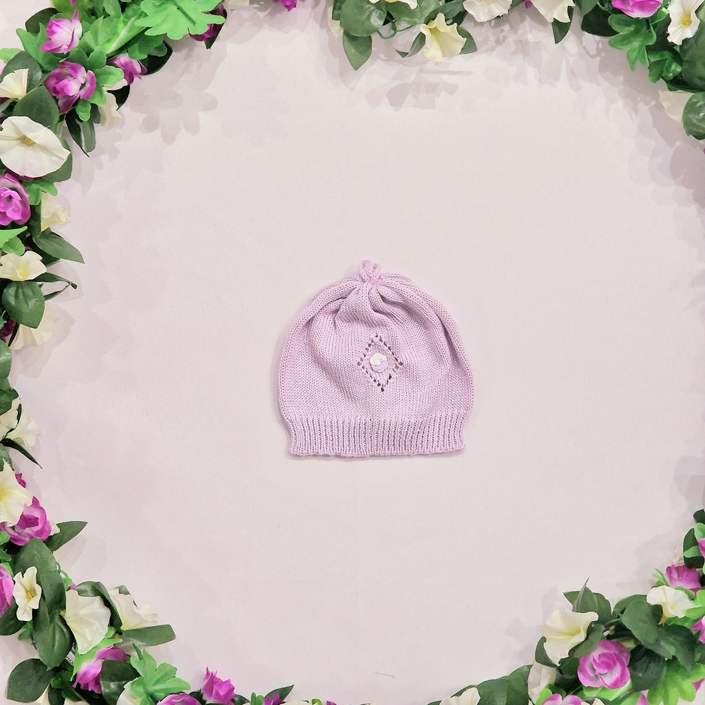 Cappello neonata 100% cotone glicine