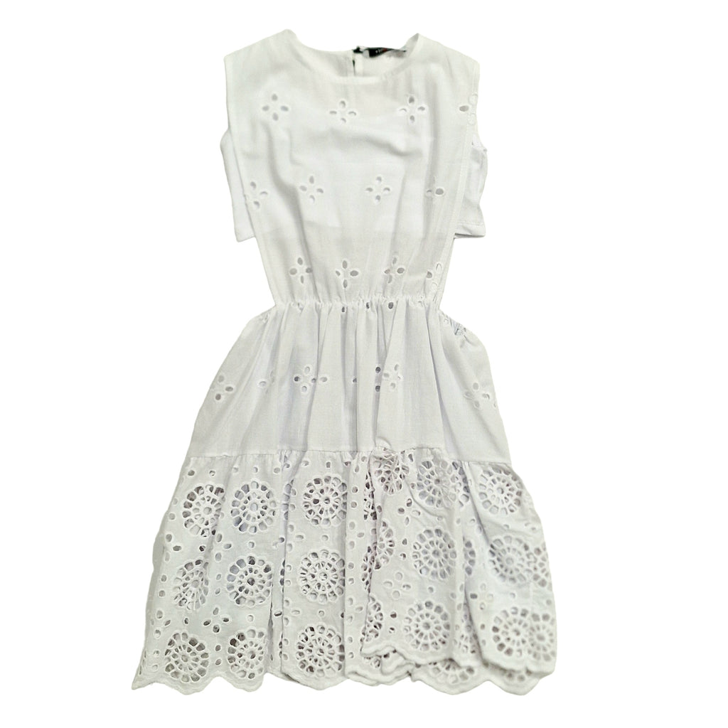 Vestito bambina in pizzo san gallo