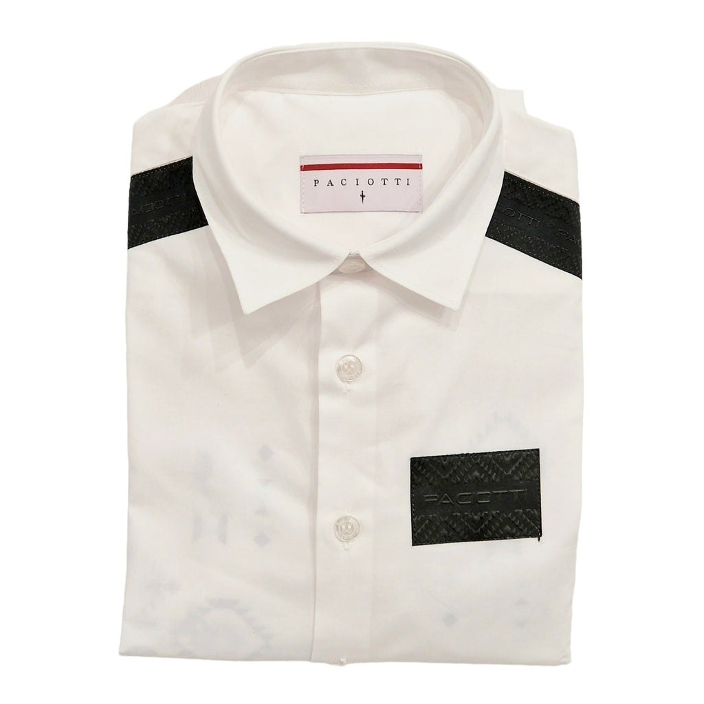 Camicia bambino con bandina nera paciotti BABY