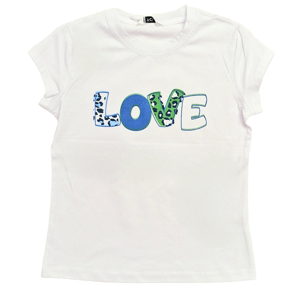 T-shirt bambina stampa Love