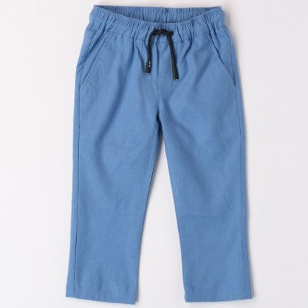 Pantalone bambino con laccetto azzurro