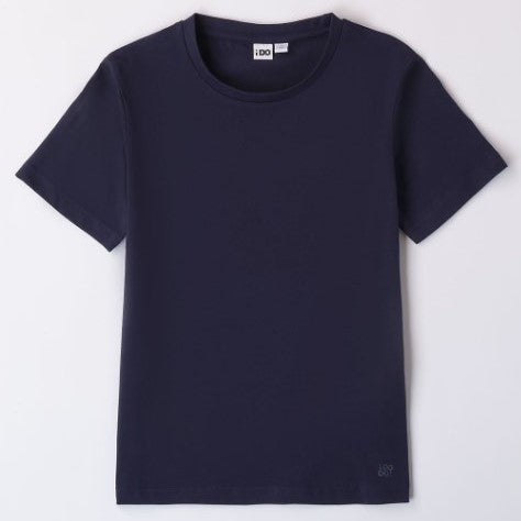 T-shirt bambino blu semplice