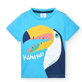 T-shirt bambino stampa pellicano