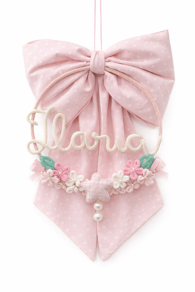 Fiocco nascita bimba personalizzabili con nome e dettagli su richiesta