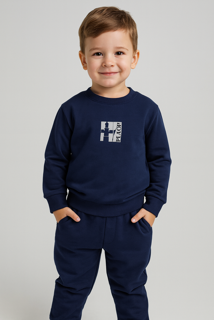Tuta bambino invernale con logo schiena