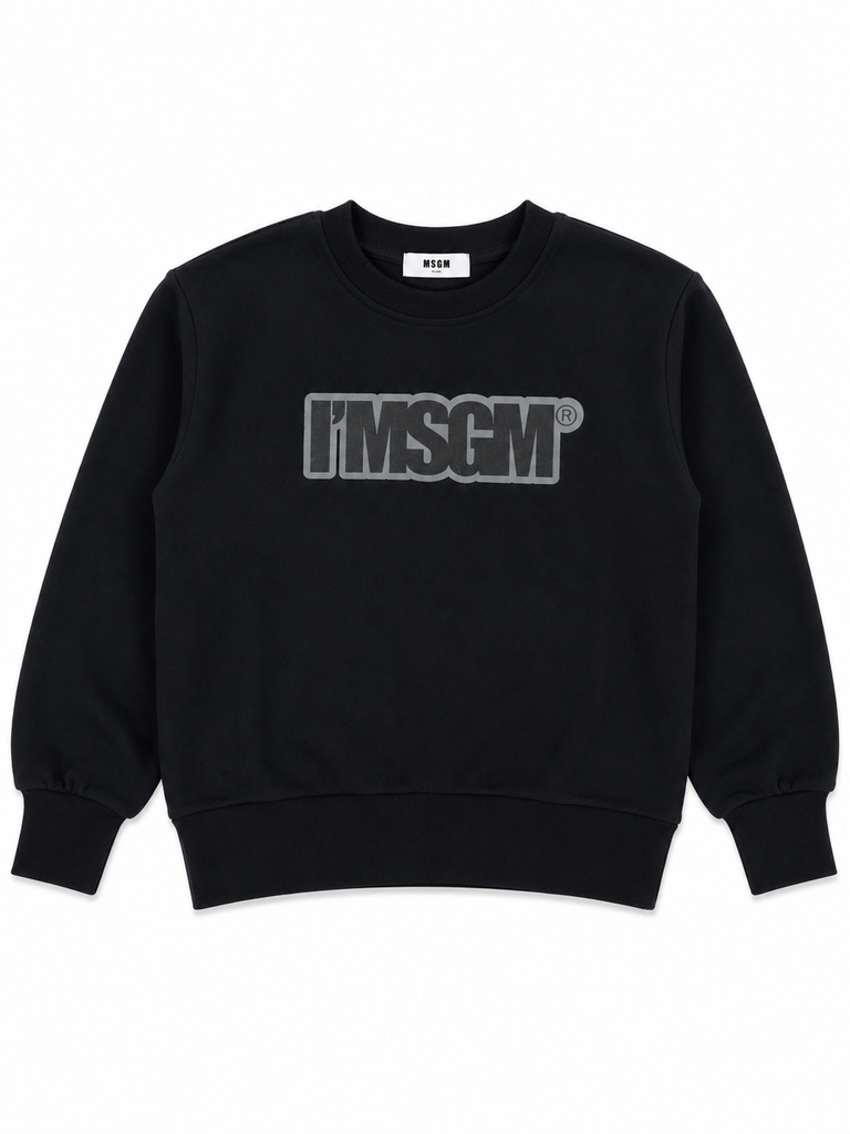 Felpa nera unisex MSGM