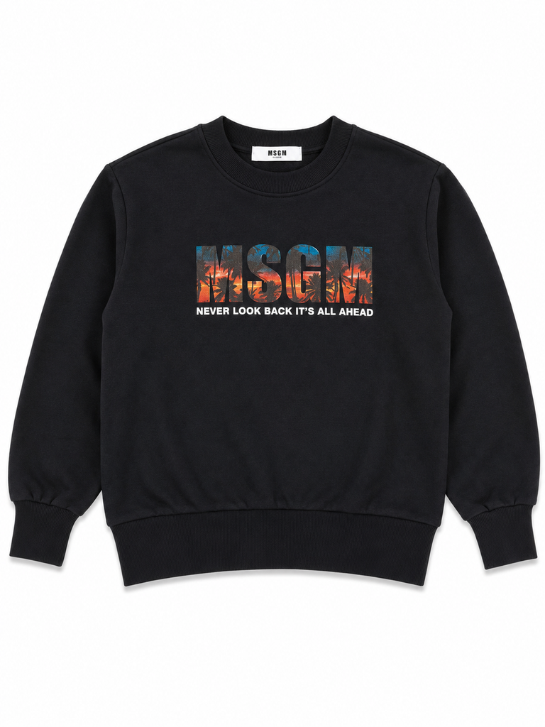 Felpa nera unisex MSGM