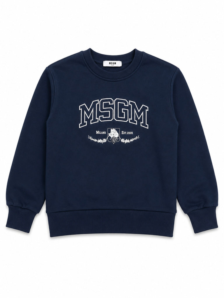 Felpa blu unisex MSGM