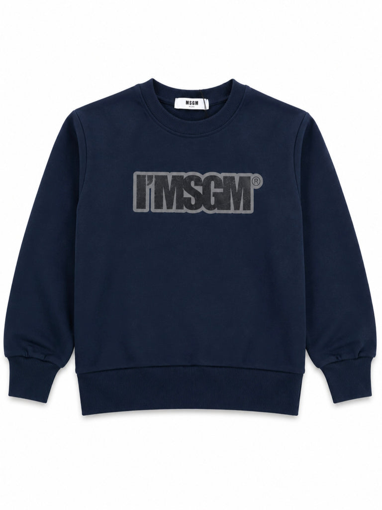 Felpa blu unisex MSGM