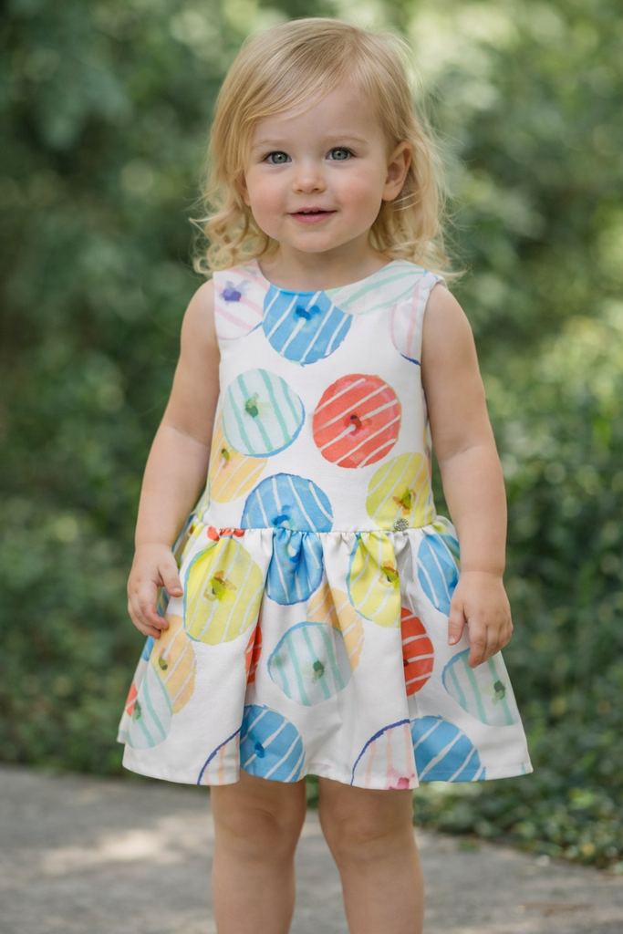 Vestito bambina Byblos con fiori colorati