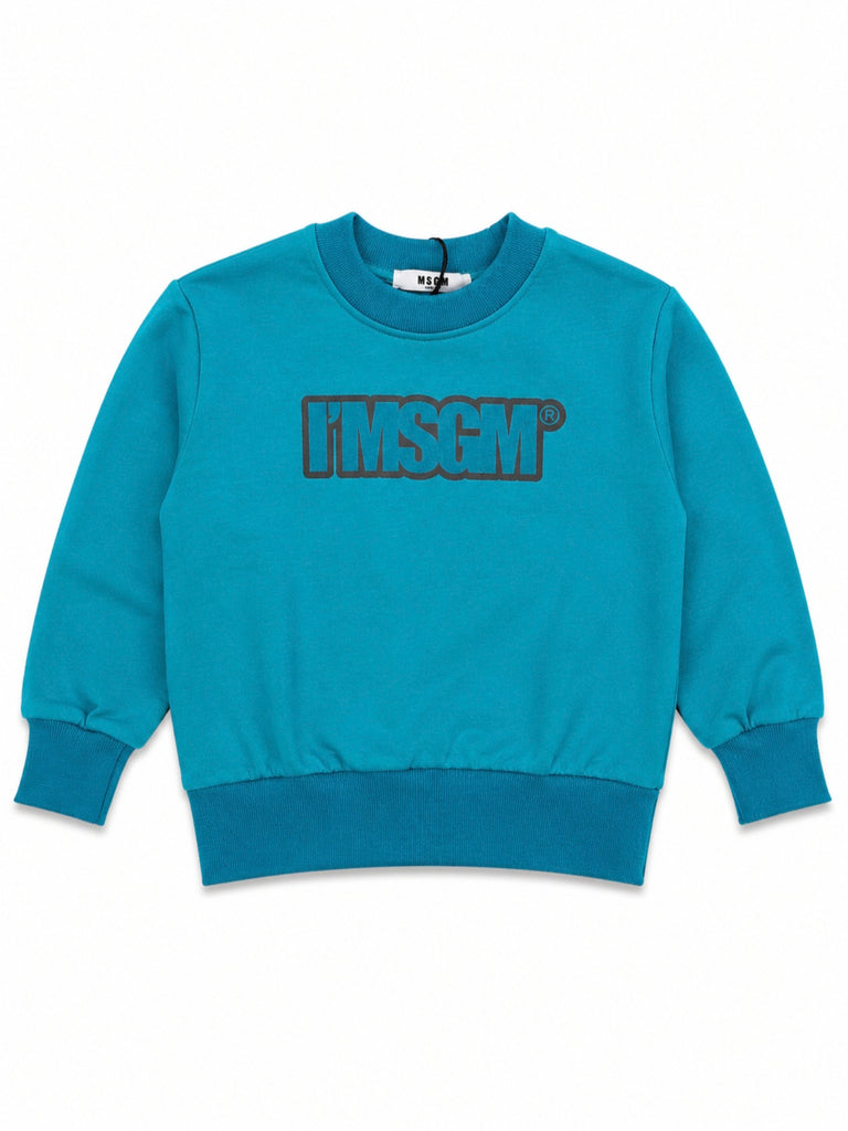 Felpa verde acqua unisex MSGM