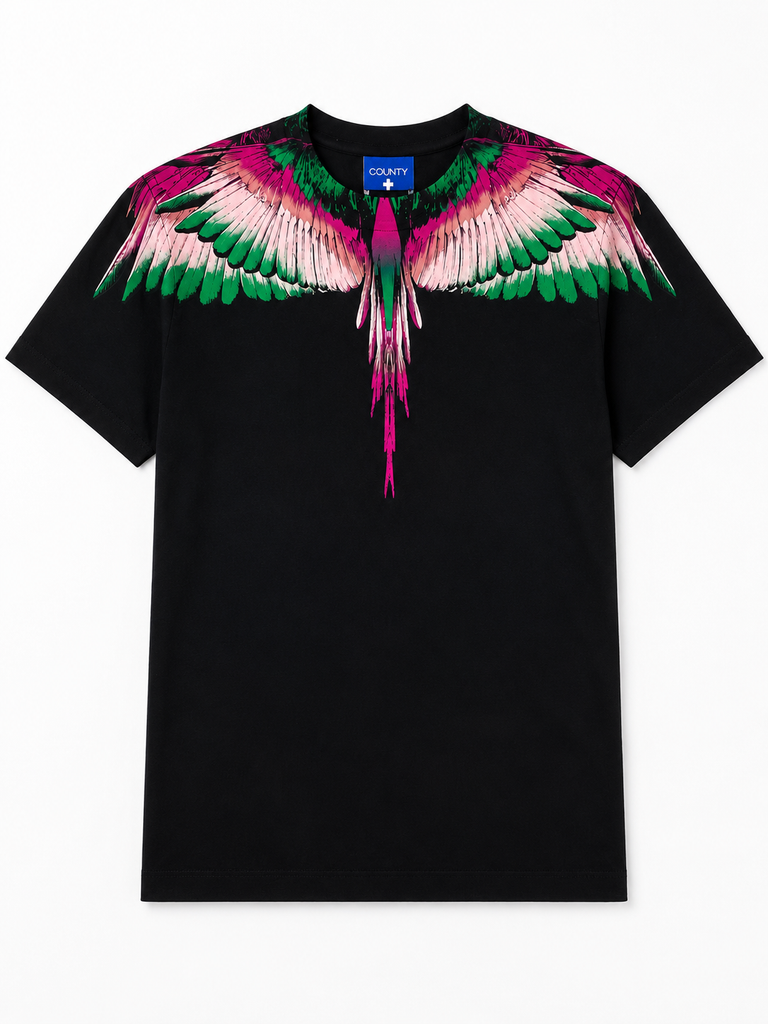 T-shirt bambino County of Milan - Stampa ali multicolor -