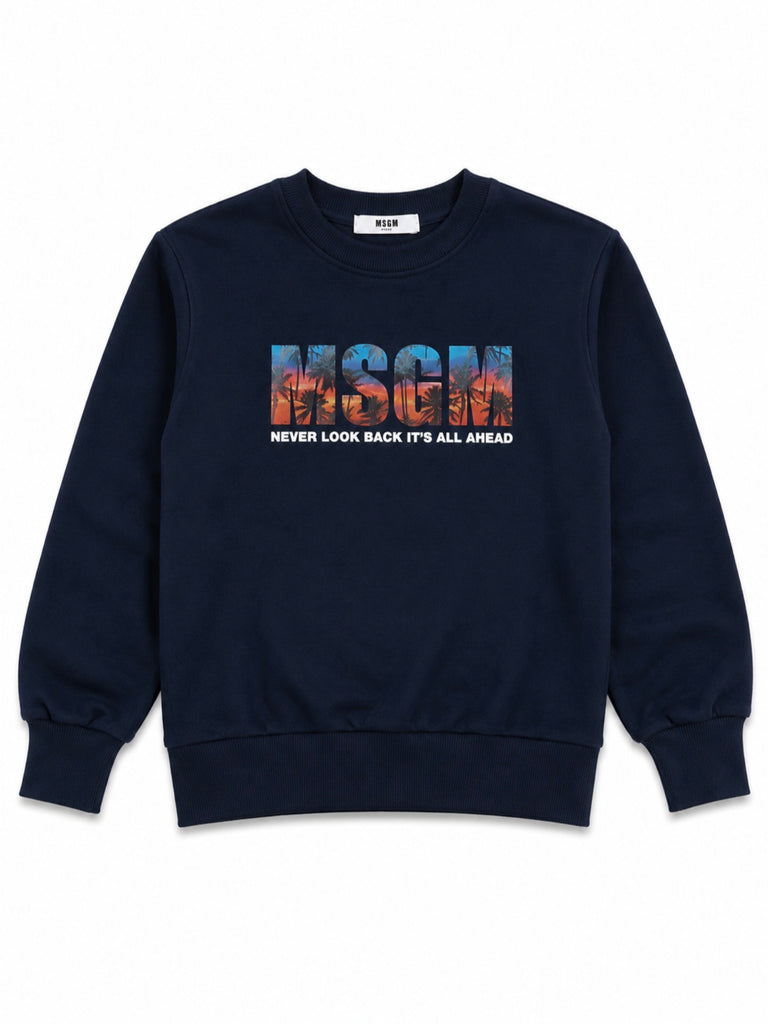 Felpa blu unisex MSGM