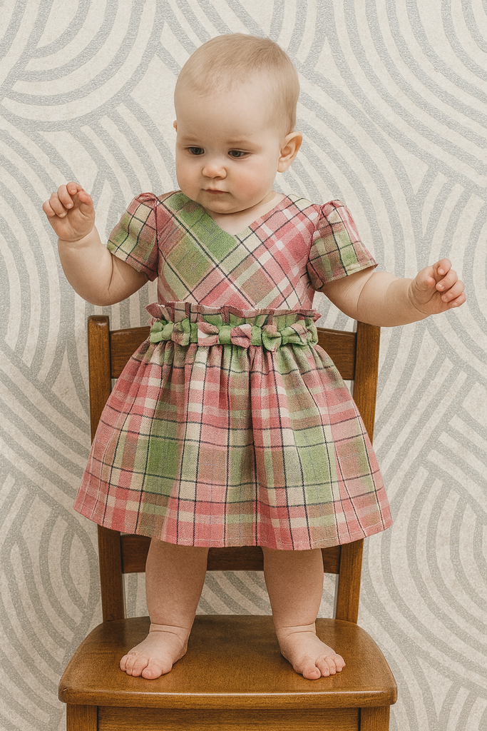 Vestito bambina fantasia scozzese
