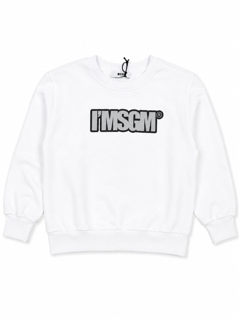 Felpa bianca unisex MSGM