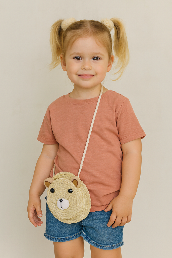Borsetta bambina orsetto beige
