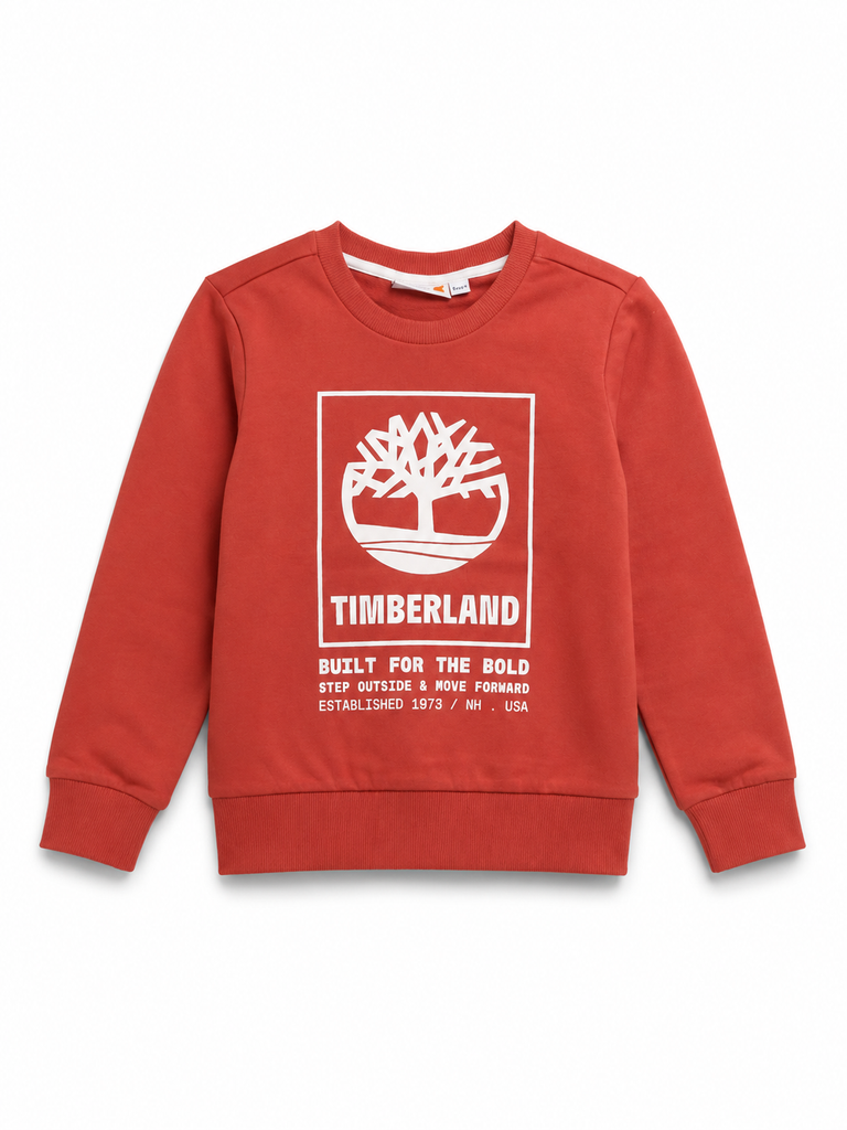 Felpa bambino con stampa Timberland