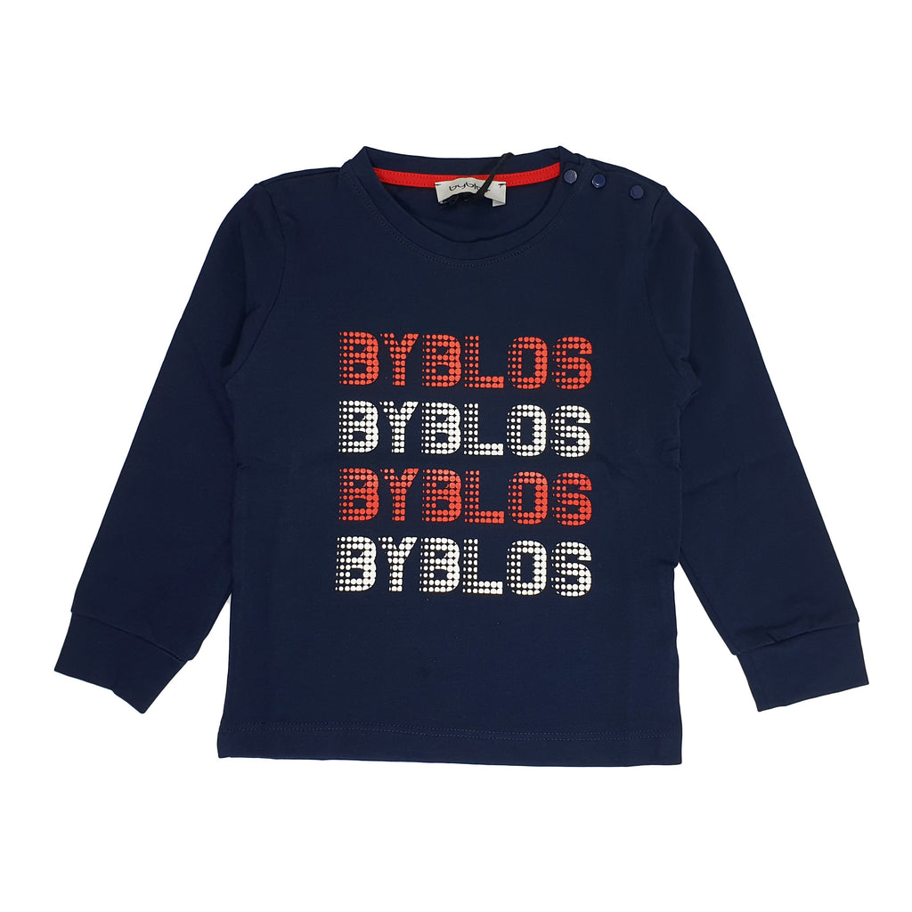 MAGLIA BAMBINO BYBLOS CON STAMPA LOGO A PIXEL