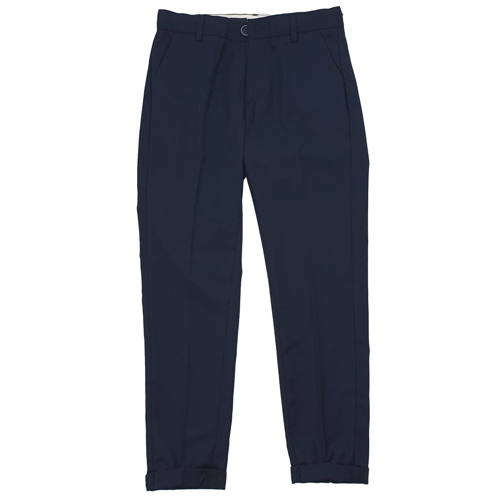 Pantalone bambino blu tessuto morbido