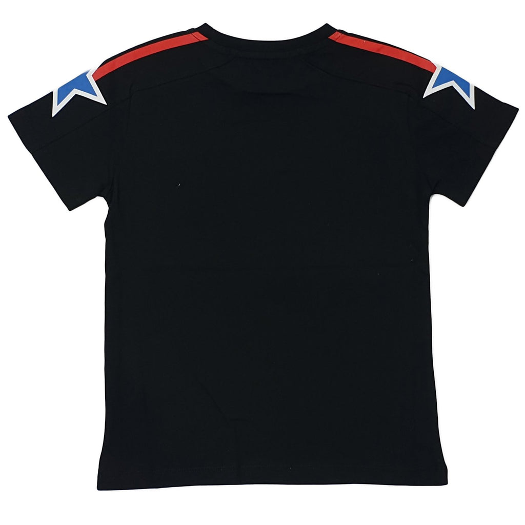 T shirt bambino Boy London con stelle su maniche
