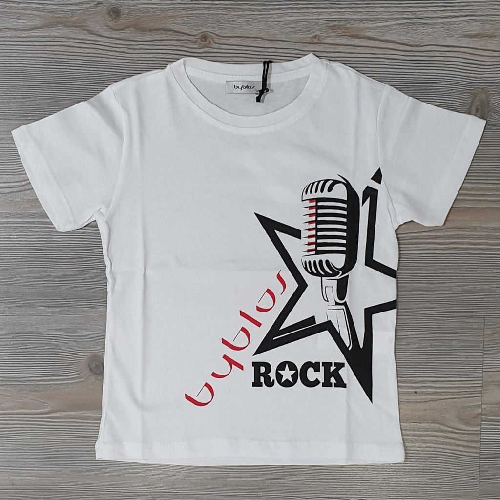 T-shirt bambino Byblos primaverile tema microfono con stella