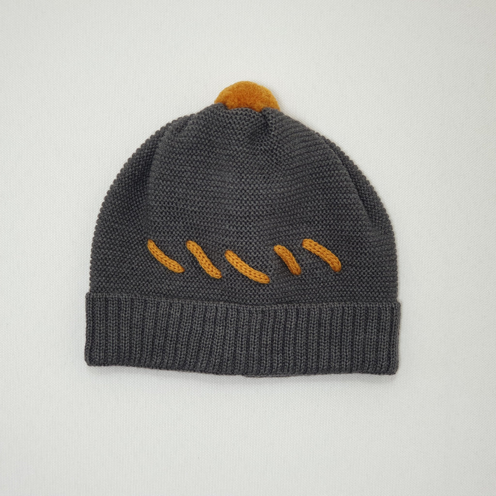 Cappellino neonato Baby Lord 100% lana con laccetto
