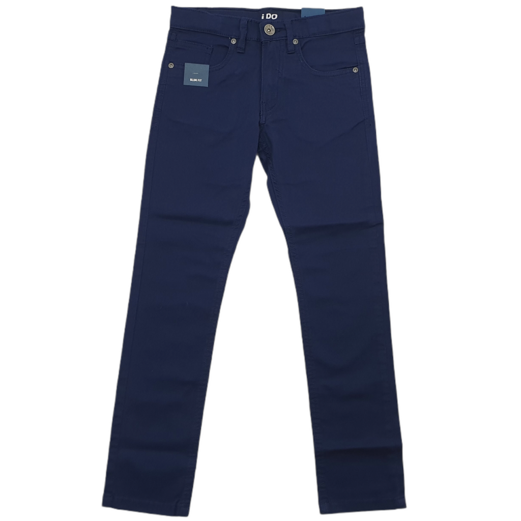 Pantalone primaverile bambino blu linea slim