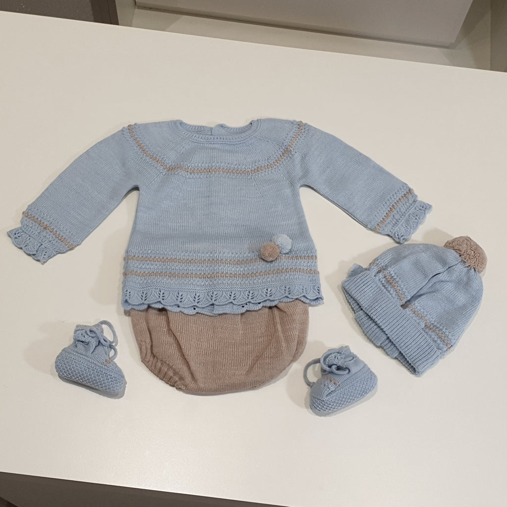 COMPLETO NEONATO MISTO LANA