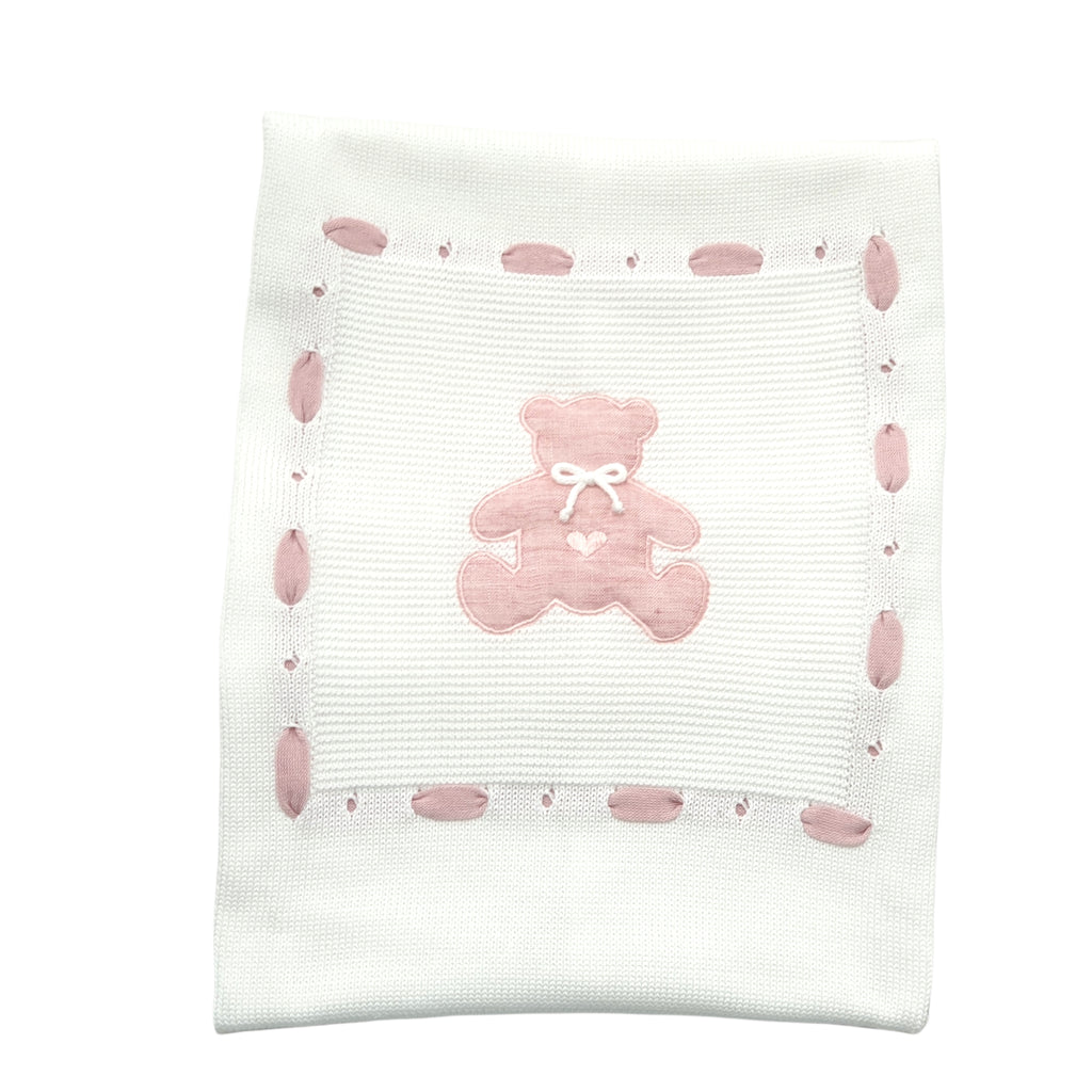 Copertina neonata 100% cotone con orsetti