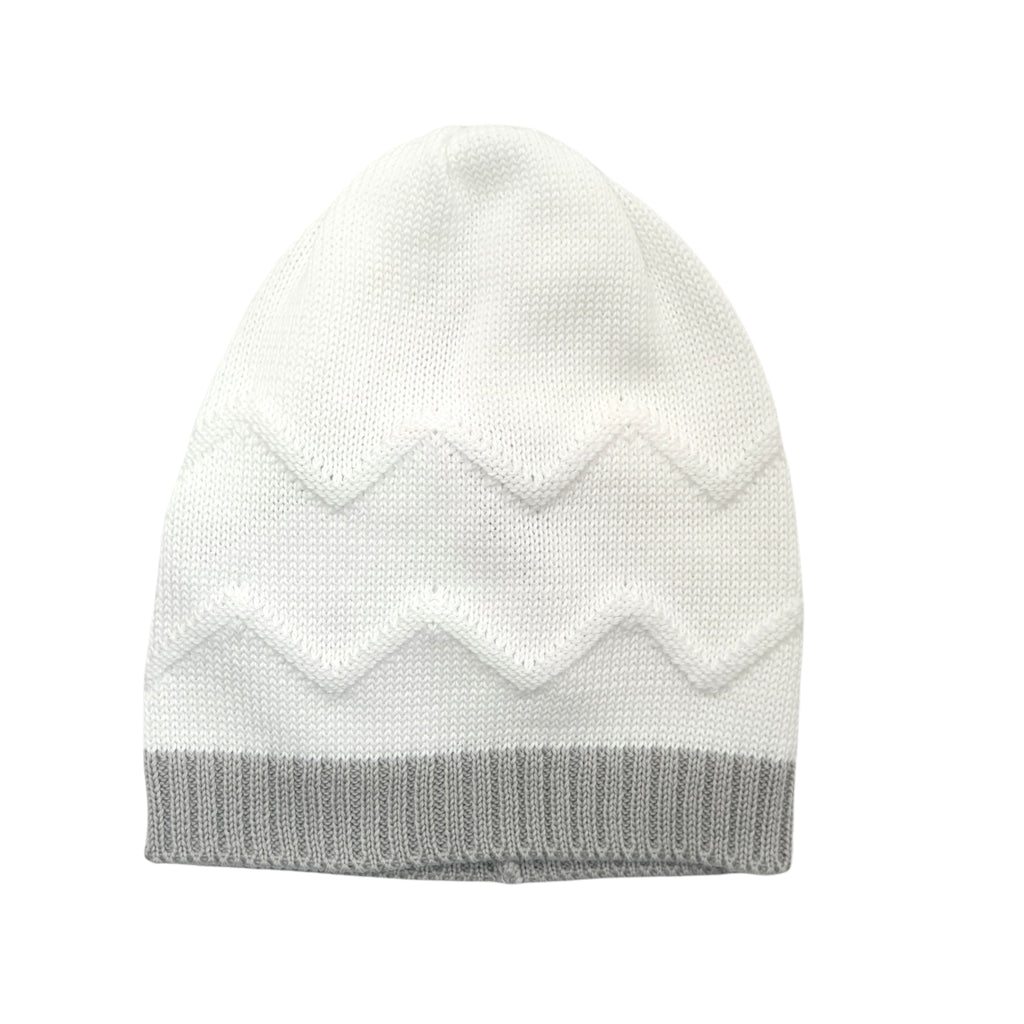 Cappello neonato 100% cotone con losanghe sul davanti