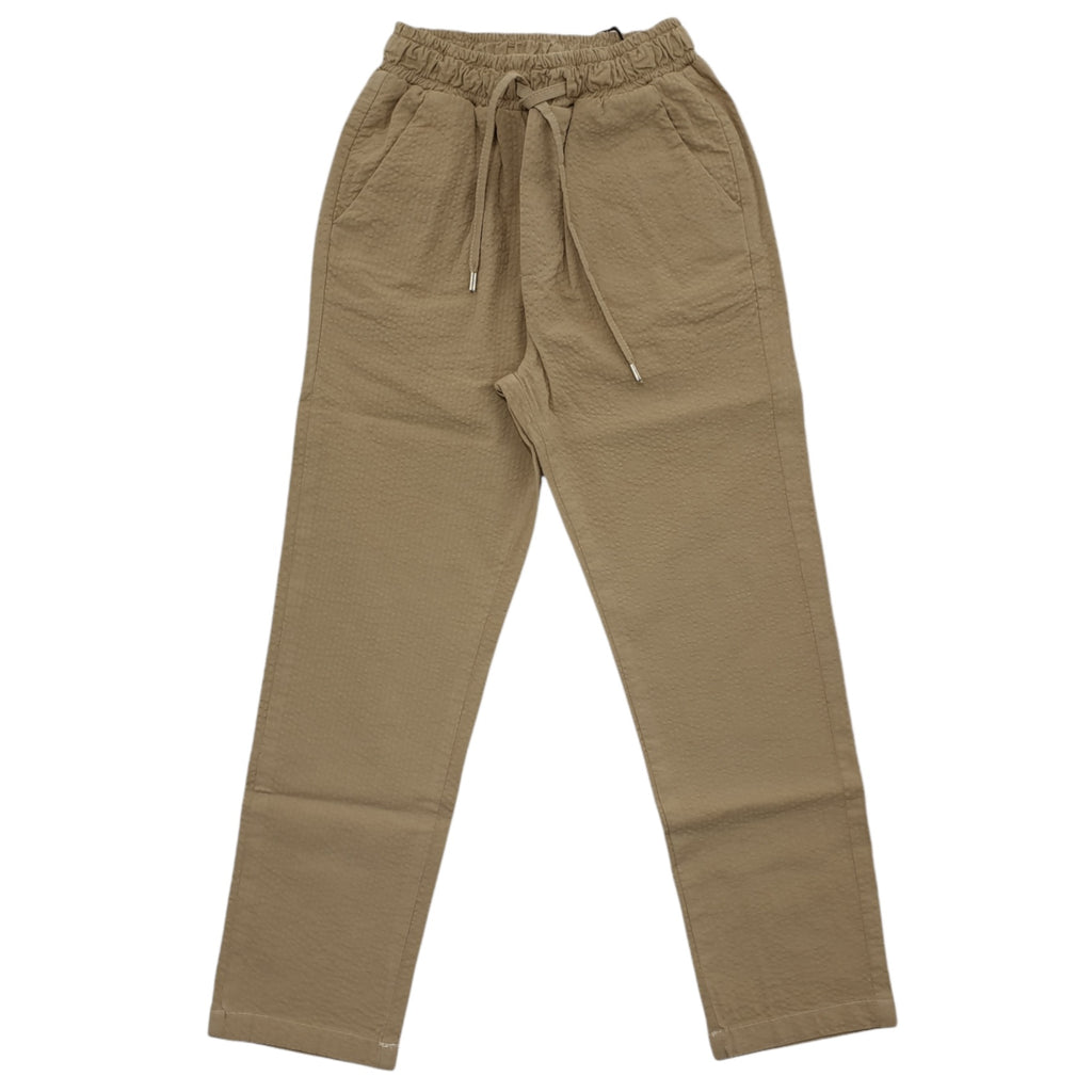 Pantalone beige semplice in tessuto tecnico