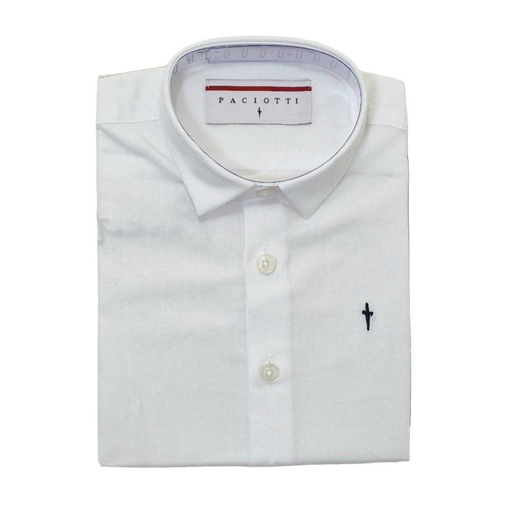 Camicia bambino paciotti con logo lato cuore