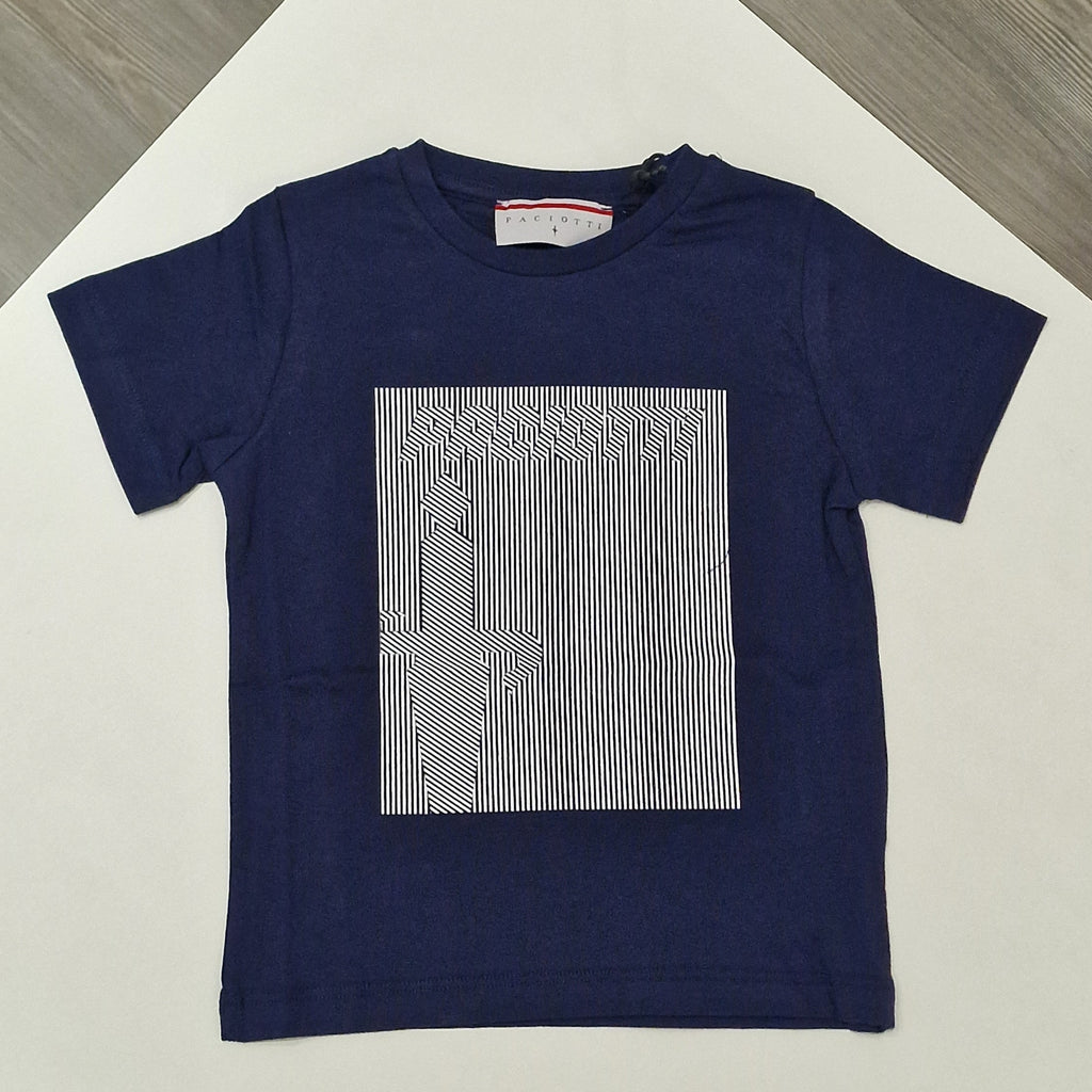 T-shirt bambino logo mille righe