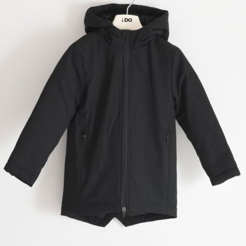 Giubbotto bambino in tessuto termico nero