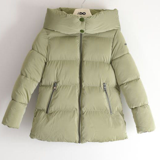 Giubbotto bambina fasce larghe termico green