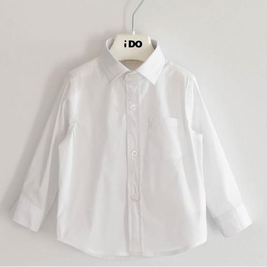 Camicia bambino bianca con taschino