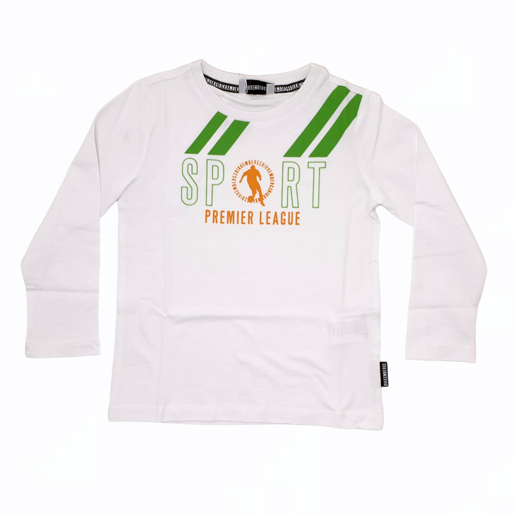 Maglia bambino con logo SPORT con calciatore contrasto