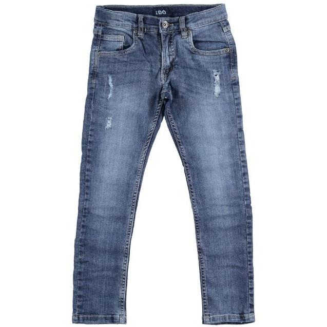 Jeans bambino linea stretta graffiato