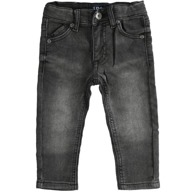 Jeans bambino nero linea stretta