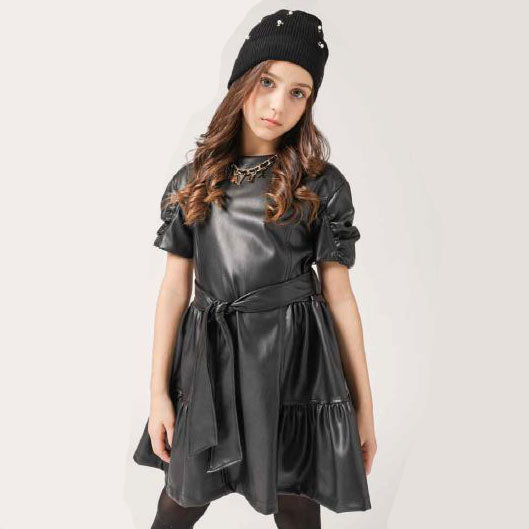 Vestito similpelle sales